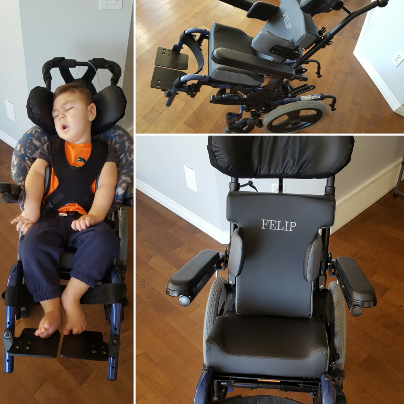Félip's new wheelchair