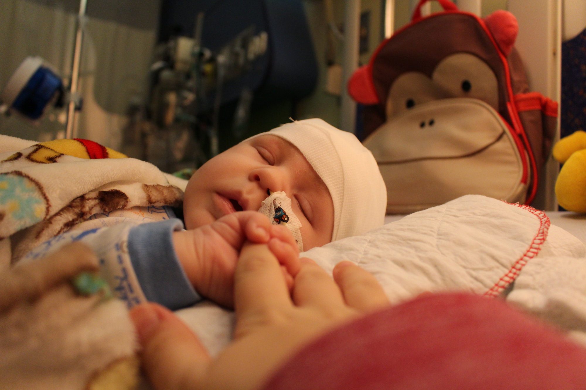 Félip during an EEG in Quebec